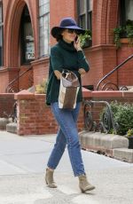 KATIE HOLMES Out and About in New York 04/24/2018