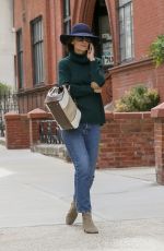 KATIE HOLMES Out and About in New York 04/24/2018