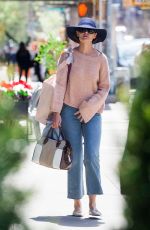 KATIE HOLMES Out and About in New York 04/26/2018