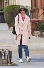 KATIE HOLMES Out in New York 04/18/2018
