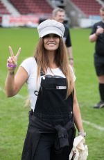 KATIE PRICE and KERRY KATONA at Cellebrity Soccer Match at Sixfields Stadium in Northampton 04/15/2018