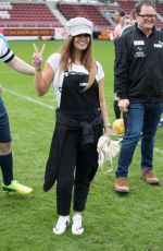 KATIE PRICE and KERRY KATONA at Cellebrity Soccer Match at Sixfields Stadium in Northampton 04/15/2018