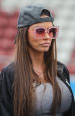 KATIE PRICE and KERRY KATONA at Cellebrity Soccer Match at Sixfields Stadium in Northampton 04/15/2018