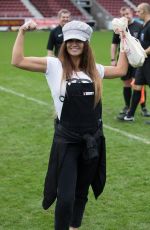 KATIE PRICE and KERRY KATONA at Cellebrity Soccer Match at Sixfields Stadium in Northampton 04/15/2018
