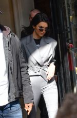 KENDALL JENNER Arrives at Adidas Store in Paris 04/05/2018
