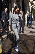 KENDALL JENNER Arrives at Adidas Store in Paris 04/05/2018
