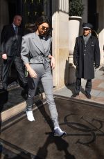 KENDALL JENNER Arrives at Adidas Store in Paris 04/05/2018