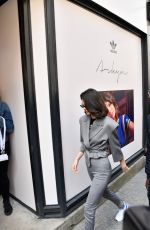 KENDALL JENNER Arrives at Adidas Store in Paris 04/05/2018