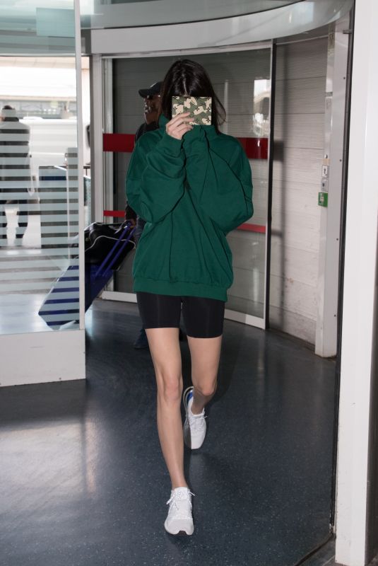 KENDALL JENNER at CDG Airport in Paris 04/05/2018