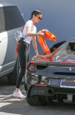 KENDALL JENNER Leaves a Studio in Calabasas 04/10/2018