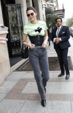KENDALL JENNER Leaves Her Hotel in Paris 04/03/2018