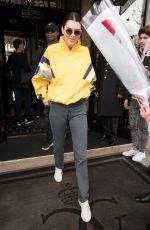 KENDALL JENNER Out and About in Paris 04/04/2018