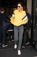 KENDALL JENNER Out and About in Paris 04/04/2018