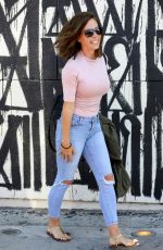 KENDRA WILKINSON with New Brunette Hairdo Out in West Hollywood 04/26/2018