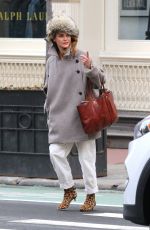 KERI RUSSELL Out and About in New York 04/02/2018