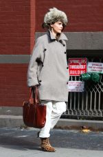 KERI RUSSELL Out and About in New York 04/02/2018