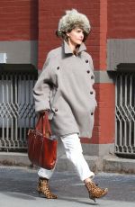 KERI RUSSELL Out in New York 04/02/2018