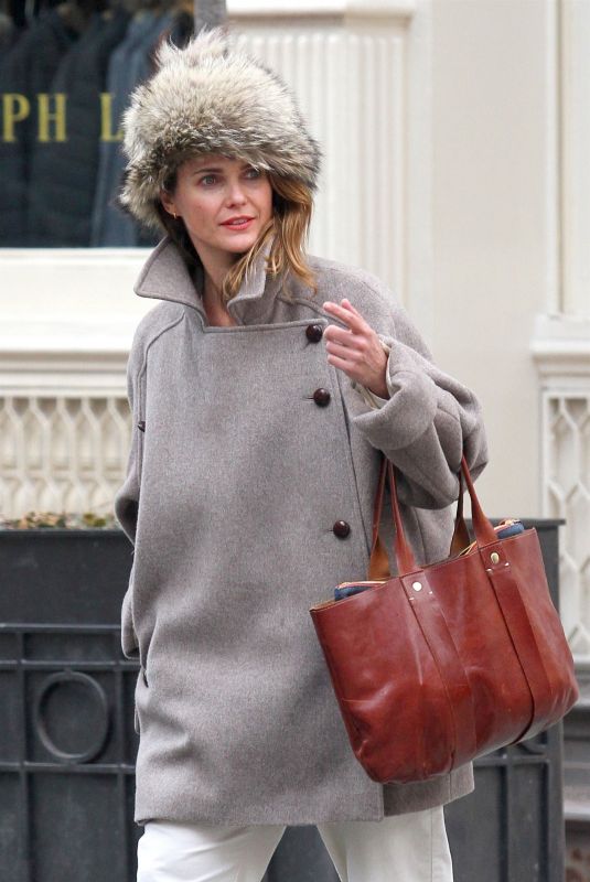 KERI RUSSELL Out in New York 04/02/2018