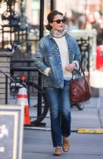 KERI RUSSELL Out Shopping in New York 04/20/2018