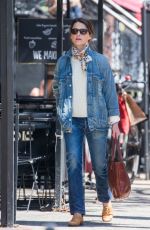 KERI RUSSELL Out Shopping in New York 04/20/2018