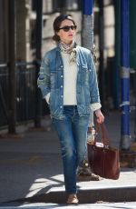 KERI RUSSELL Out Shopping in New York 04/20/2018