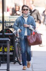 KERI RUSSELL Out Shopping in New York 04/20/2018