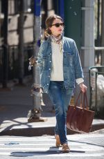 KERI RUSSELL Out Shopping in New York 04/20/2018
