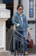 KERI RUSSELL Out Shopping in New York 04/20/2018