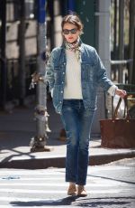 KERI RUSSELL Out Shopping in New York 04/20/2018