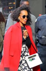 KERRY WASHINGTON Leaves Good Morning America in New York 04/11/2018