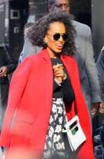 KERRY WASHINGTON Leaves Good Morning America in New York 04/11/2018