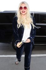 KESHA SEBERT at LAX Airport in Los Angeles 04/23/2018