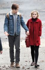 KIERNAN SHIPKA on the Set of The Chilling Adventures of Sabrina in Vancouver 04/04/2018
