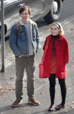 KIERNAN SHIPKA on the Set of The Chilling Adventures of Sabrina in Vancouver 04/04/2018
