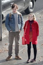 KIERNAN SHIPKA on the Set of The Chilling Adventures of Sabrina in Vancouver 04/04/2018