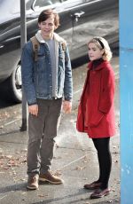 KIERNAN SHIPKA on the Set of The Chilling Adventures of Sabrina in Vancouver 04/04/2018