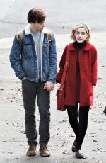 KIERNAN SHIPKA on the Set of The Chilling Adventures of Sabrina in Vancouver 04/04/2018
