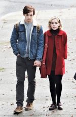 KIERNAN SHIPKA on the Set of The Chilling Adventures of Sabrina in Vancouver 04/04/2018