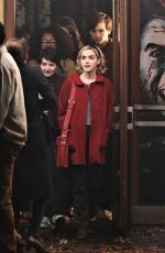 KIERNAN SHIPKA on the Set of The Chilling Adventures of Sabrina in Vancouver 04/05/2018