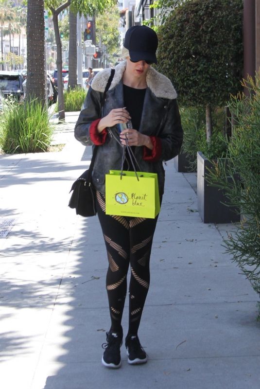 KIMBERLY STEWART Out Shopping in Beverly Hills 04/21/2018