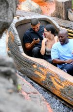 KOURTNEY KARDASHIAN at Disneyland in Anaheim 04/21/2018