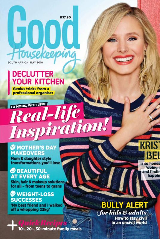 KRISTEN BELL in Good Housekeeping Magazine, May 2018