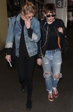 KRISTEN STEWART and STELLA MAXWELL at Los Angeles International Airport 04/04/2018