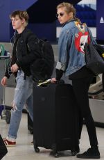 KRISTEN STEWART and STELLA MAXWELL at Los Angeles International Airport 04/04/2018