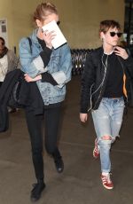 KRISTEN STEWART and STELLA MAXWELL at Los Angeles International Airport 04/04/2018