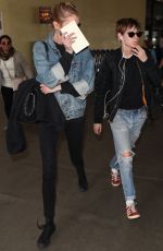 KRISTEN STEWART and STELLA MAXWELL at Los Angeles International Airport 04/04/2018