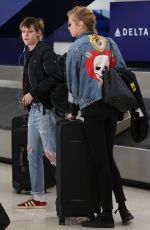 KRISTEN STEWART and STELLA MAXWELL at Los Angeles International Airport 04/04/2018