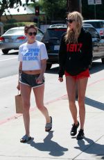 KRISTEN STEWART and STELLA MAXWELL in Shorts Out in Los Angeles 04/12/2018