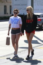 KRISTEN STEWART and STELLA MAXWELL in Shorts Out in Los Angeles 04/12/2018