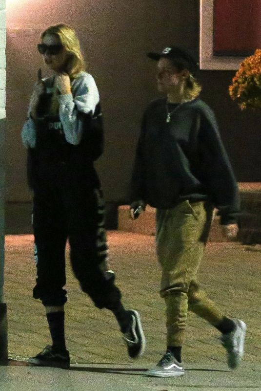 KRISTEN STEWART and STELLA MAXWELL Leaves Shapehouse in Los Angeles 04/18/2018